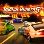 Burnin Rubber 5 XS is a fast-paced action racing game with explosive battles. Players use various weaponry to damage other cars and achieve missions while racing.