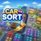 Car Sort is a satisfying puzzle game where players organise colourful cars, move vehicles into matching groups, and solve increasingly tricky parking challenges.