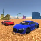 Free online stunt driving game Ado Stunt Cars 2 is exhilarating. New obstacles, stunts, and a map are in the simulator's second phase. Your goal is stunts. The game contains 19 sports cars. Dare to wreck multiple cars. 