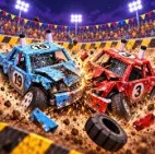 Demolition Derpy is a chaotic destruction game where players crash, smash, and launch objects through unpredictable arenas to create spectacular collisions.