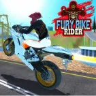 Bike racing and simulation game Fury Bike Rider has stunning graphics, realistic physics, and multiple game modes. The game allows motorbike purchase and development.