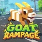 The wild arcade game Goat Rampage lets players control a rebellious goat and explore an interactive environment. Instead of a goal, mobility, collisions, and unexpected reactions are enjoyable.

