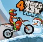 Moto X3M 4 Winter is an off-road racing game and the fourth installment in the popular Moto X3M off-road racing game series. In this winter version, the racer wants to reach the finish line first.