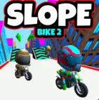 Slope Bike is a high-speed bike racing game where players ride down endless slopes, avoid obstacles, collect rewards, and test their reflexes in challenging environments.