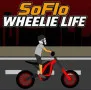 The amazing motorbike simulation game Soflo Wheelie Life features dangerous wheelies, acrobatics, and tricks on vivid city streets. 