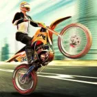Adventure racing game Stunt Rider has a stuntman racer. The game makes every race exciting with steep slopes, high leaps, and surprising obstacles.