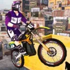 Trial Bike Epic Stunts is a hard adventure driving game where you ride a dirt bike over obstacles and rough terrain. The game has unique levels, from rough highlands to trap-filled factories.