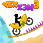 Vex X3M 3 is a thrilling bike racing game where players overcome deadly obstacles, perform stunts, and complete intense platform racing challenges.